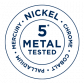 Nickel, chrome, cobalt, palladium & mercury tested